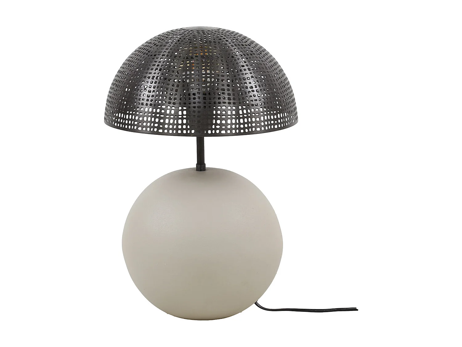 Lampe de table 1L Sphère Naturelle - Gris Naturel