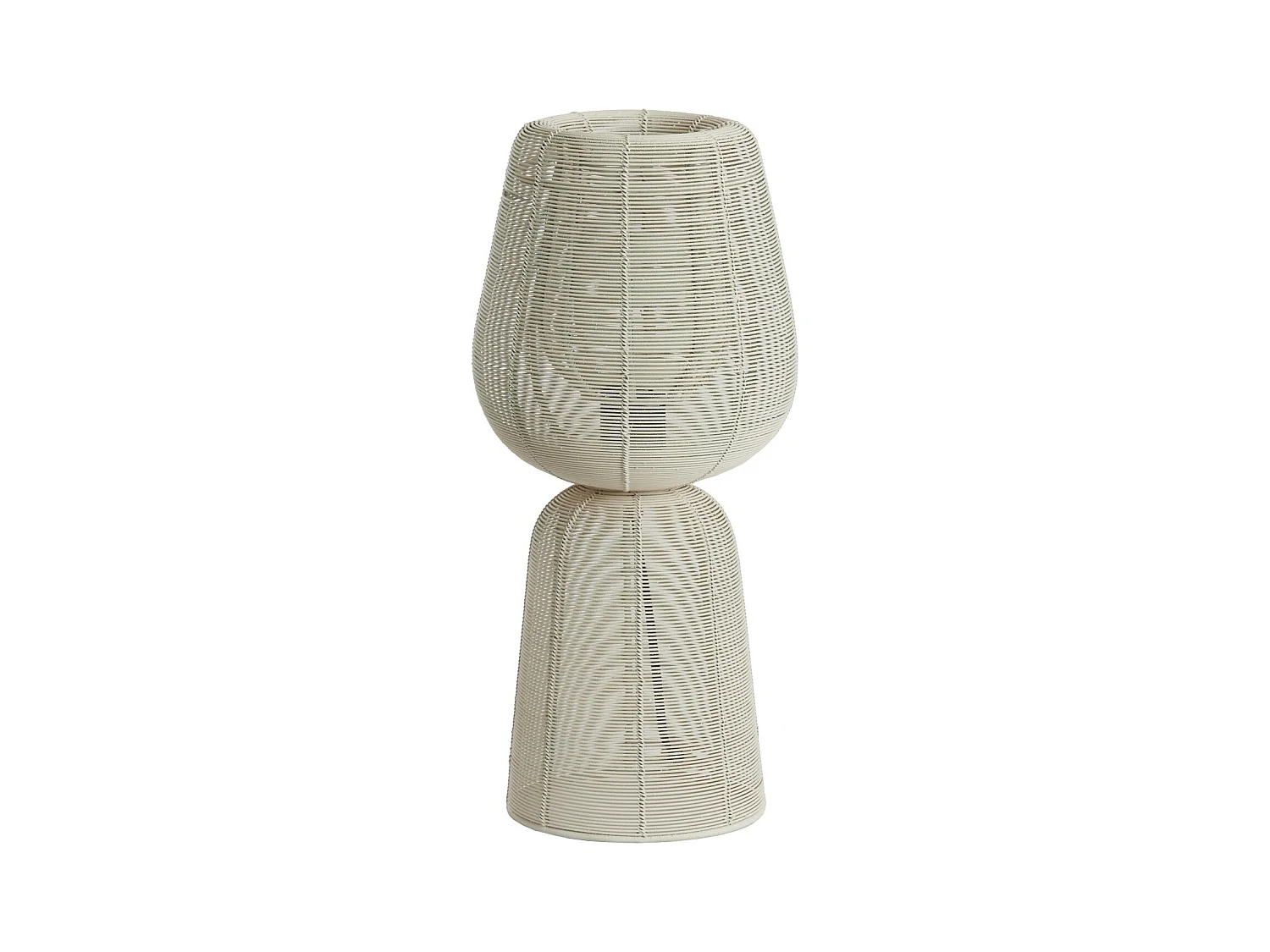 Lampe de table ABOSO - Ø18x42cm - Blanc