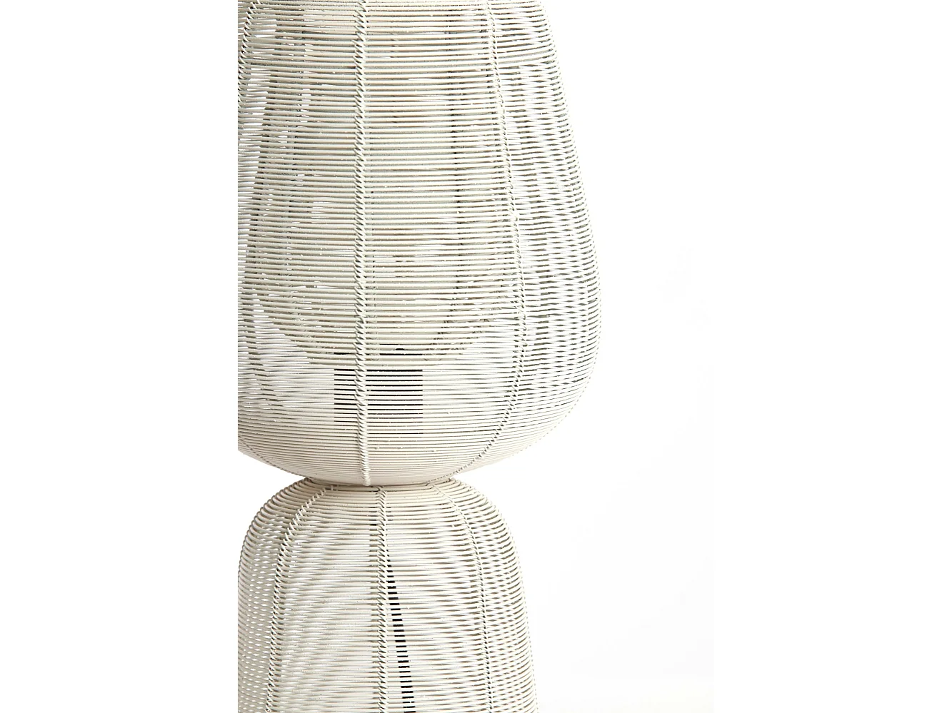 Lampe de table ABOSO - Ø18x42cm - Blanc