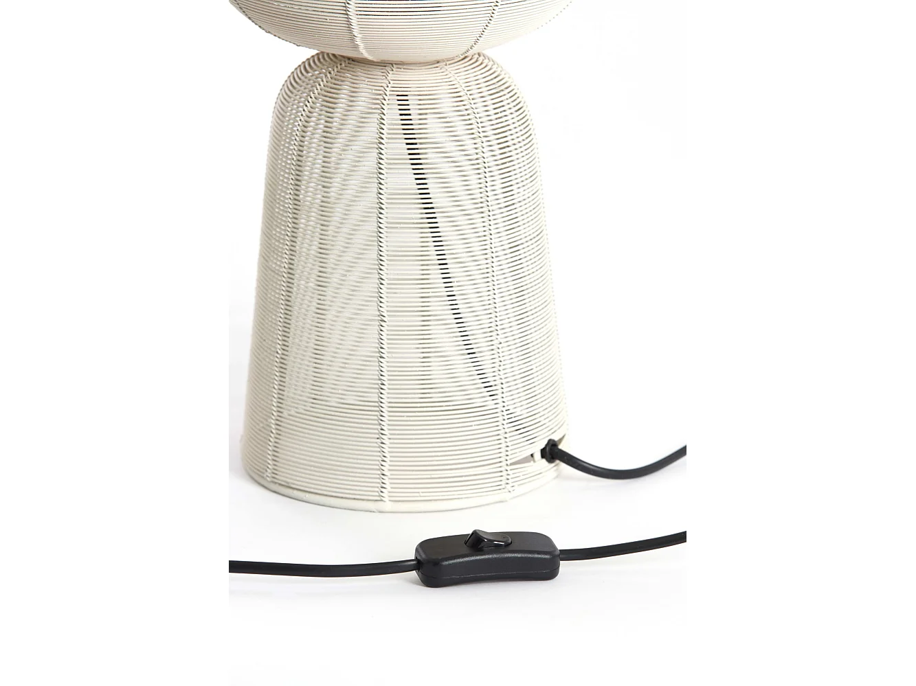 Lampe de table ABOSO - Ø18x42cm - Blanc