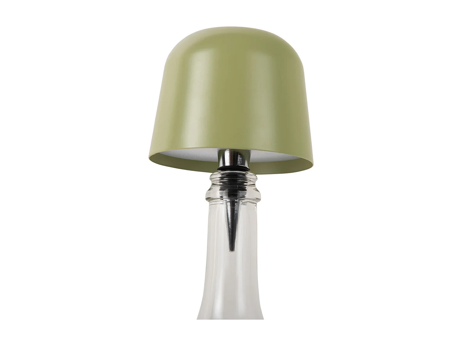 Lampe bouteille LED en forme de cône - Vert thé