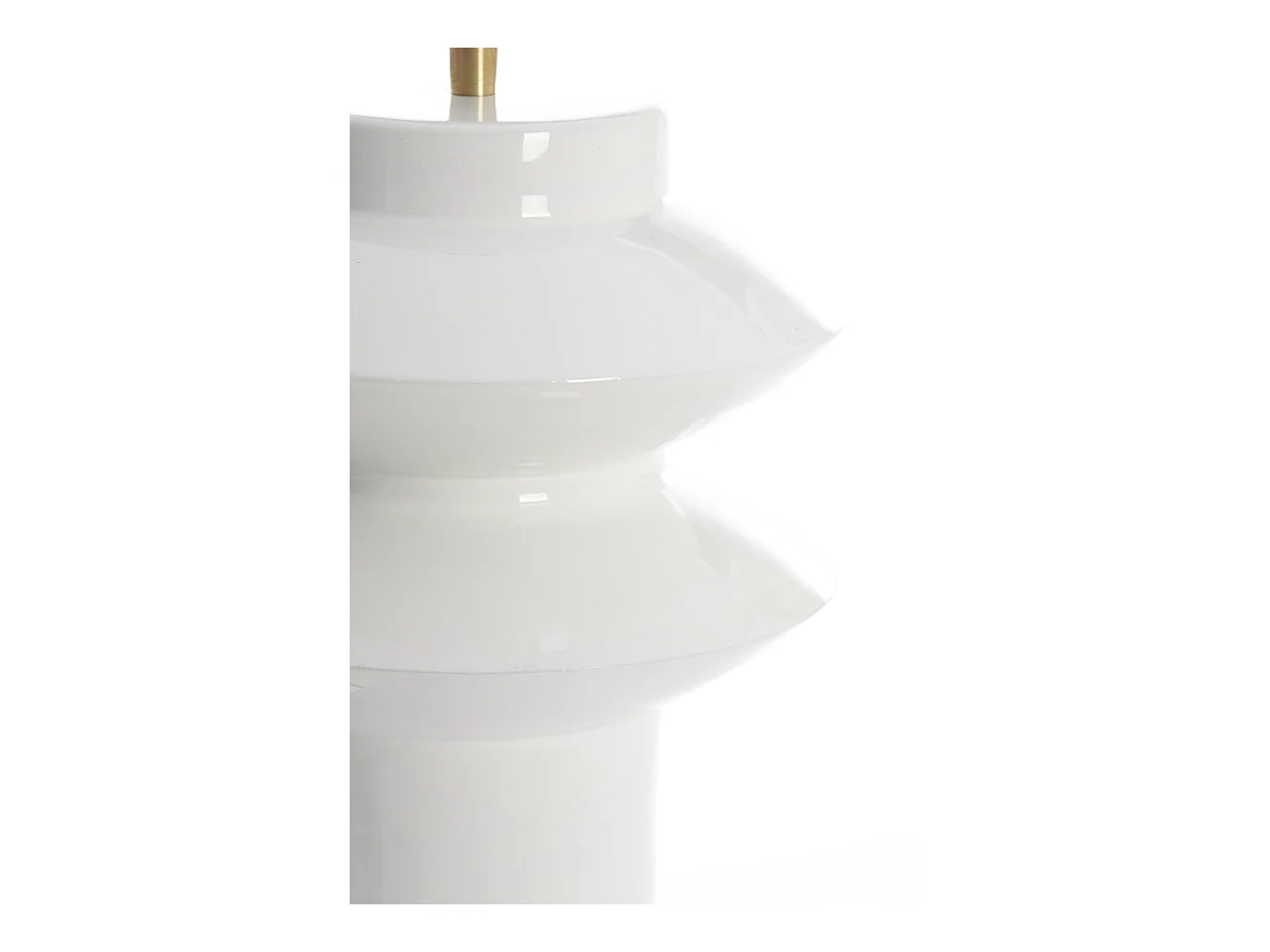 Pied de lampe PETCH - Ø22x40cm - Blanc