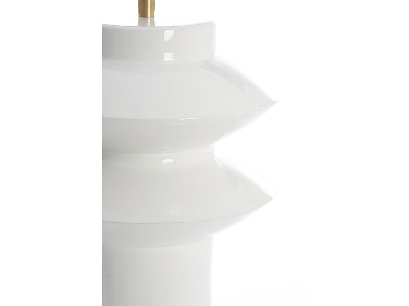 Pied de lampe PETCH - Ø22x40cm - Blanc