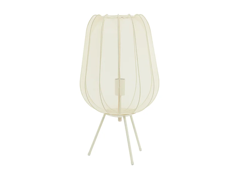 Tafellamp PLUMERIA - Ø34x60cm - Beige
