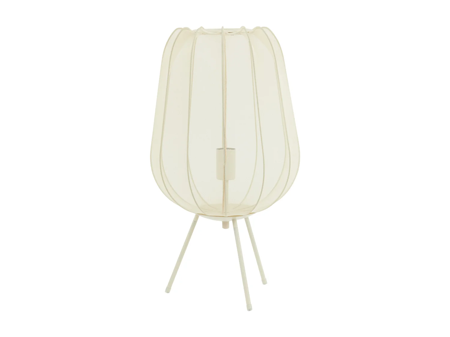 Tischlampe PLUMERIA - Ø34x60cm - Beige