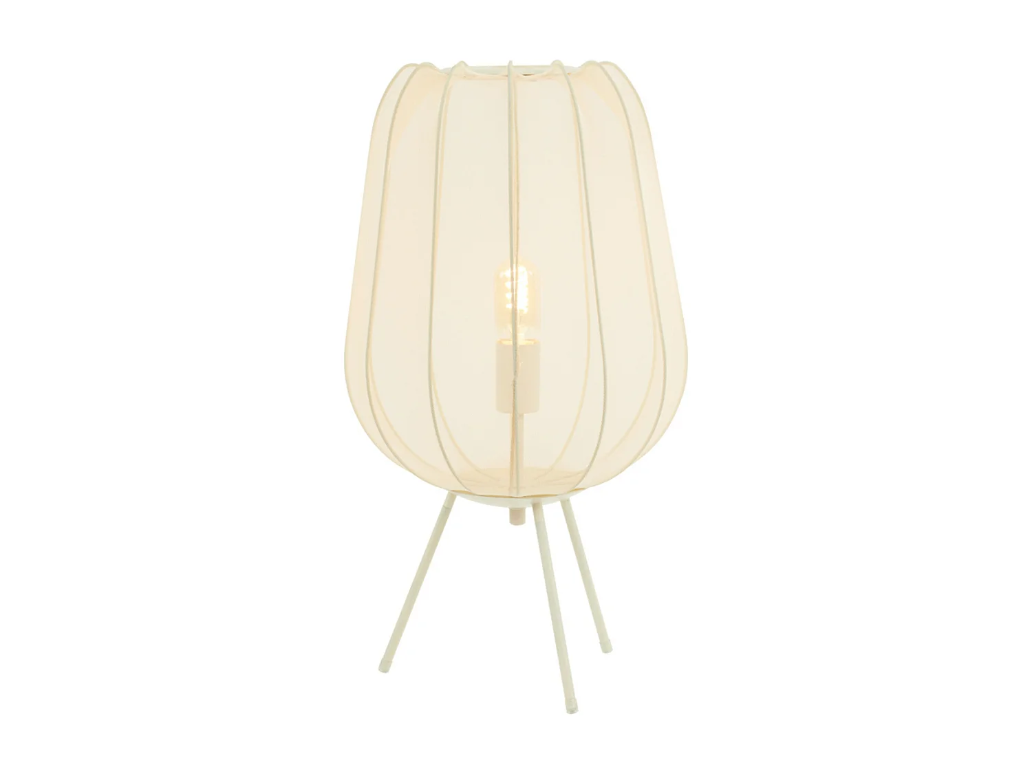 Tischlampe PLUMERIA - Ø34x60cm - Beige