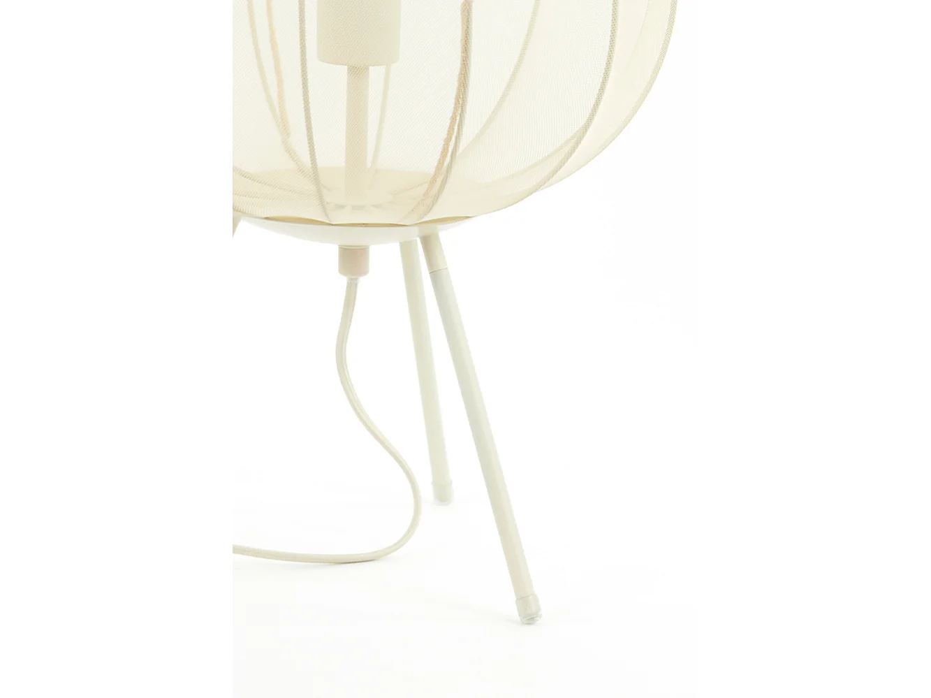 Tischlampe PLUMERIA - Ø34x60cm - Beige