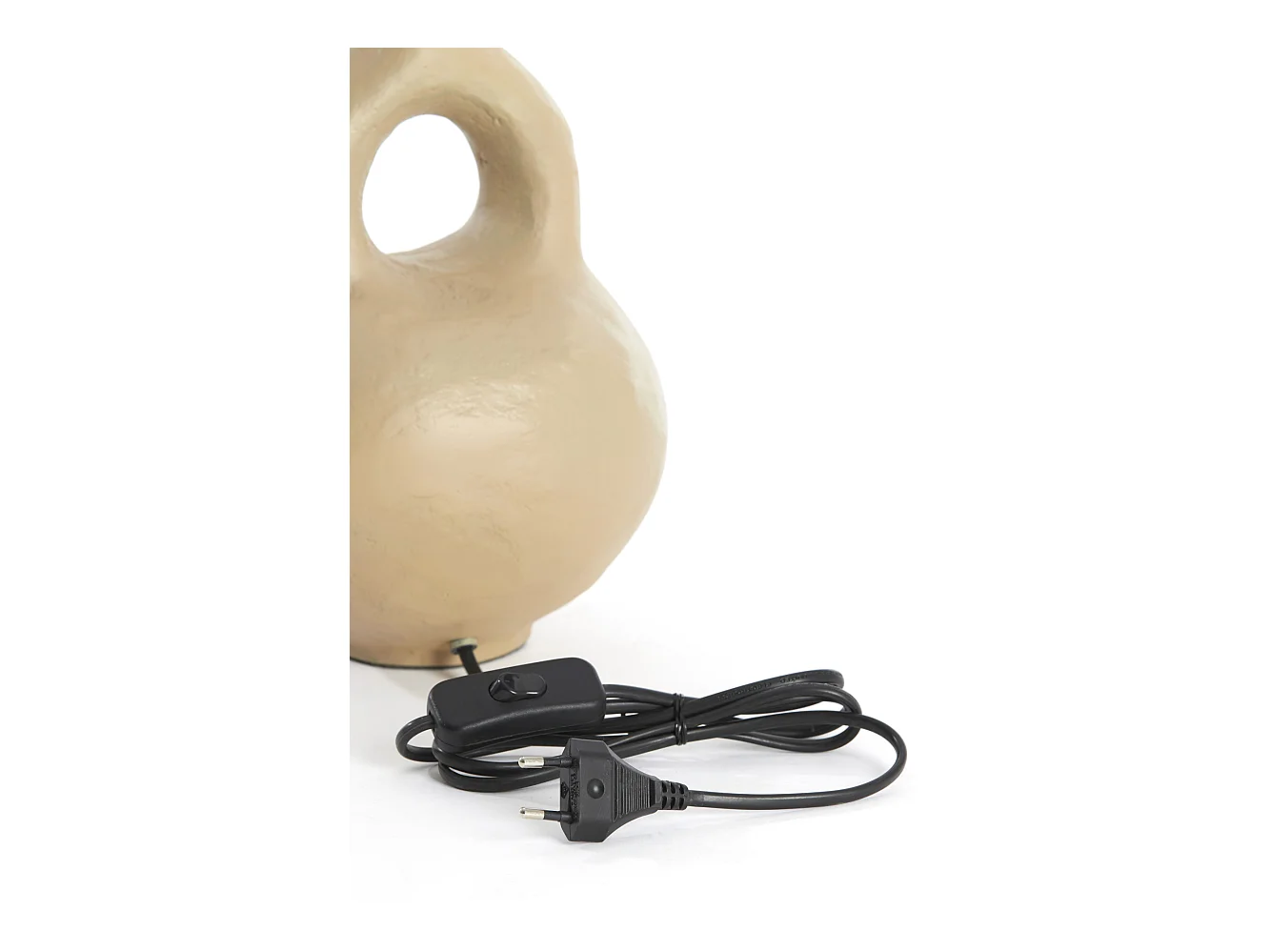 Pied de lampe IMOLA - 19x17x30cm - Marron