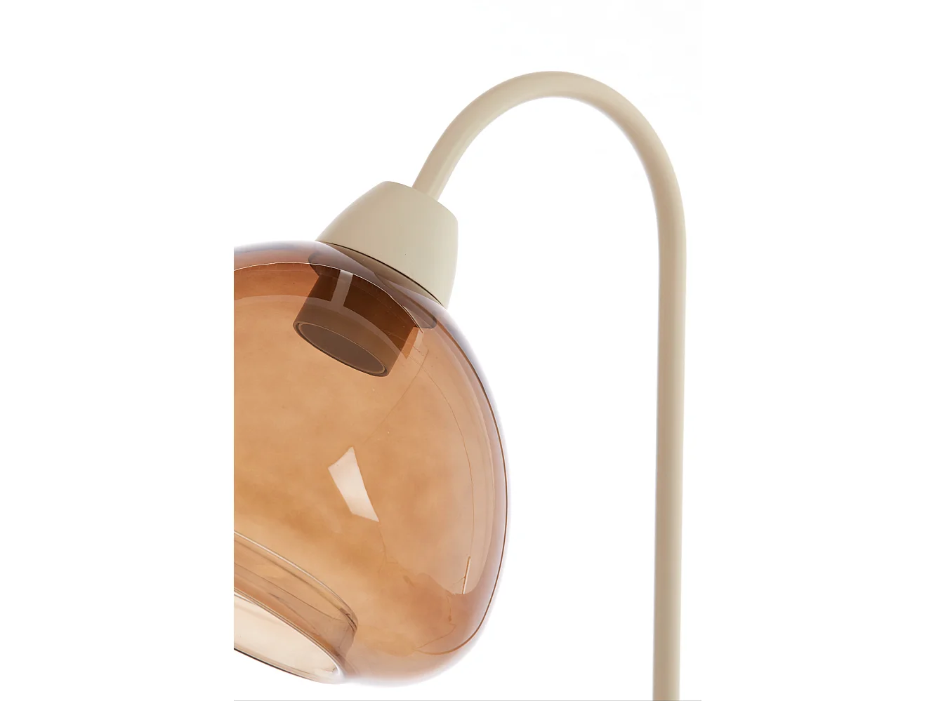 Lampe de table BISHO - Ø20x60cm - Marron