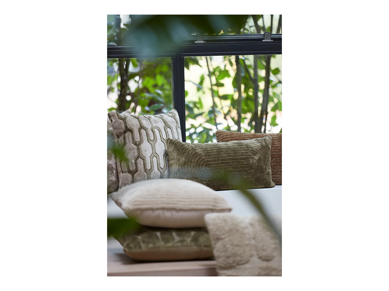 Coussin RUHLA - 60x30x10cm - Vert