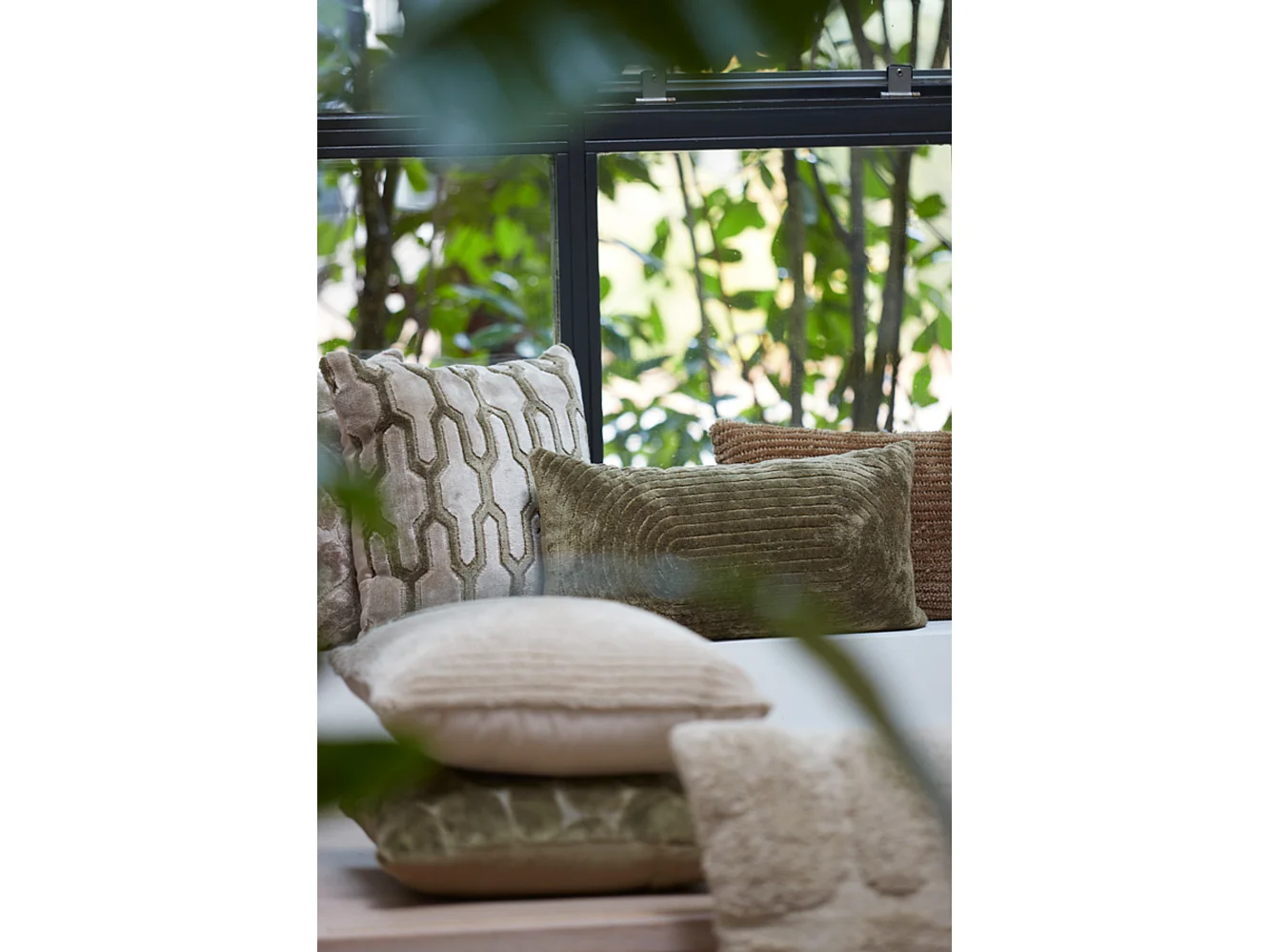 Coussin RUHLA - 60x30x10cm - Vert