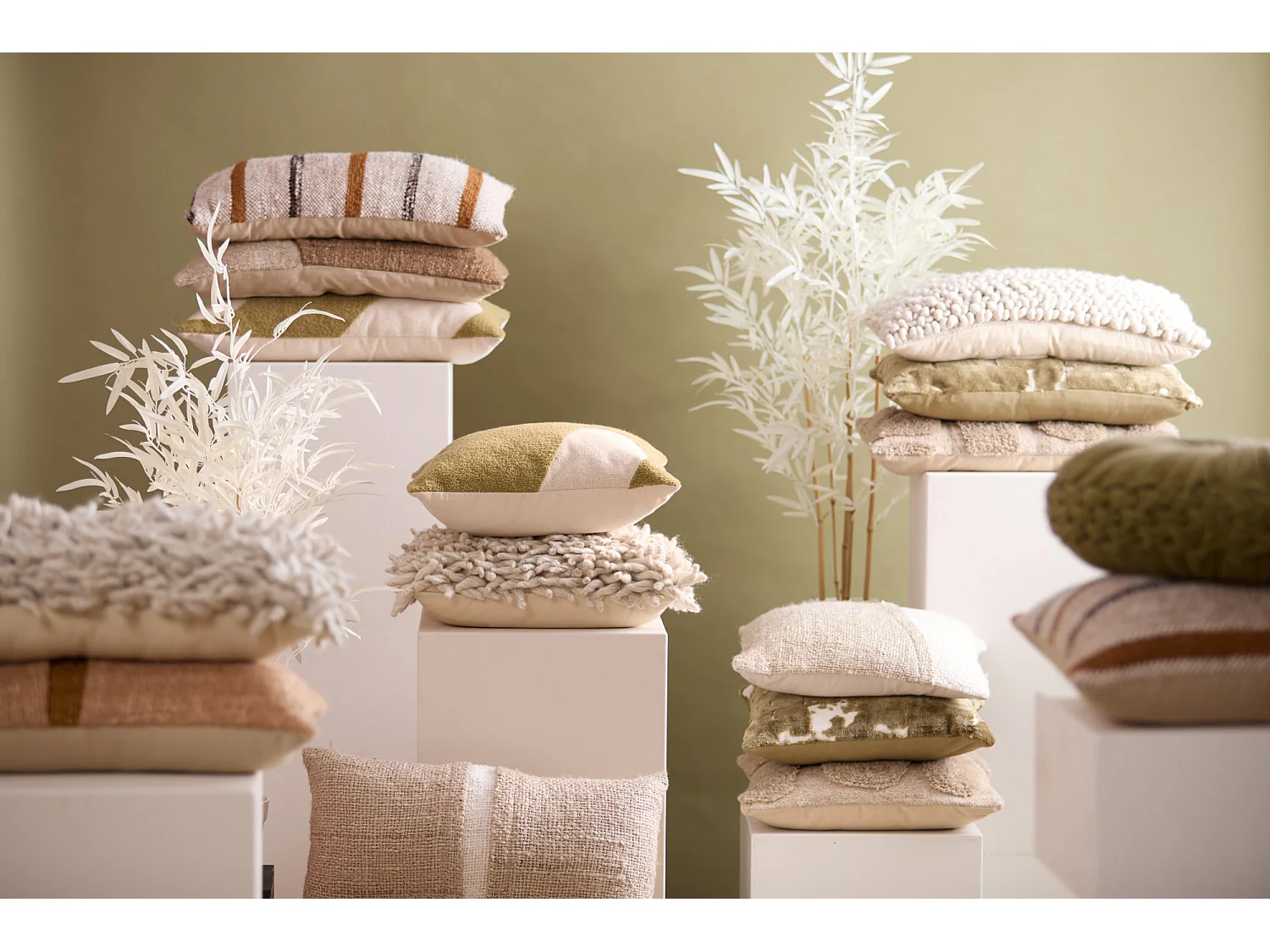 Coussin LEVIS - 60x30x10cm - Blanc