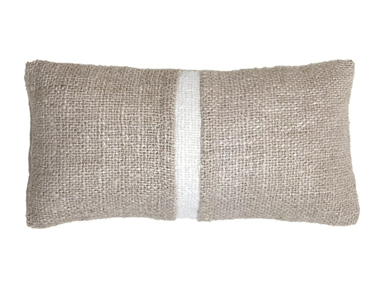 Coussin LEVIS - 60x30x10cm - Blanc