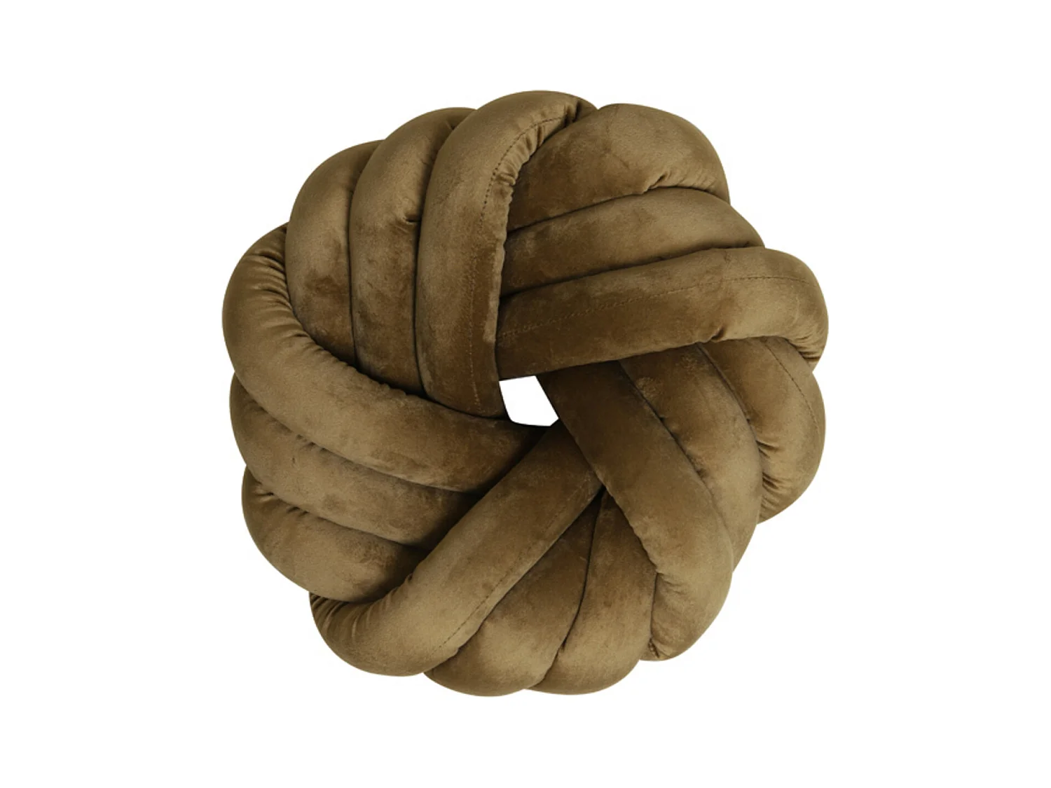 Coussin KNOT - 33x33cm - Marron