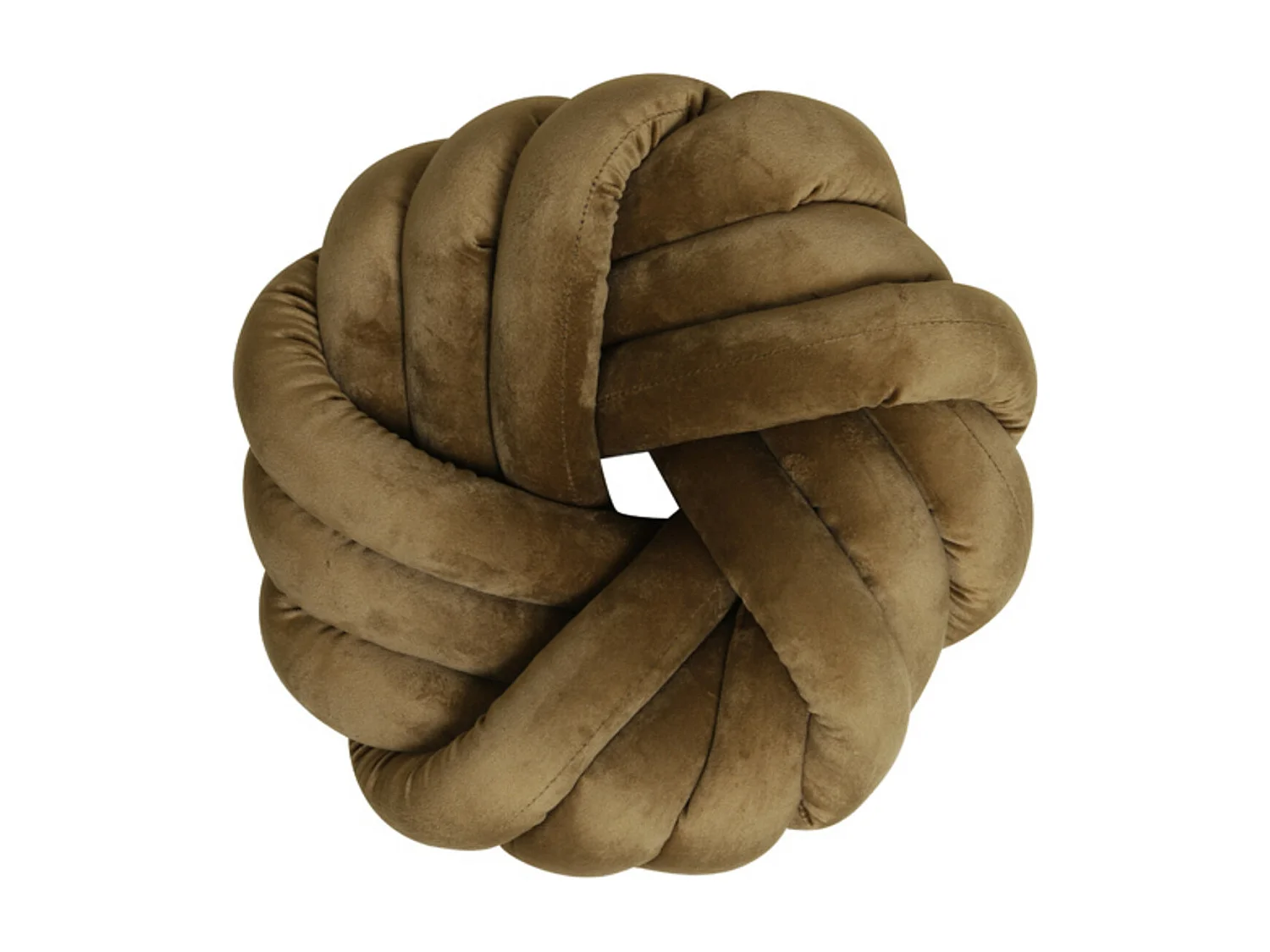 Coussin KNOT - 33x33cm - Marron