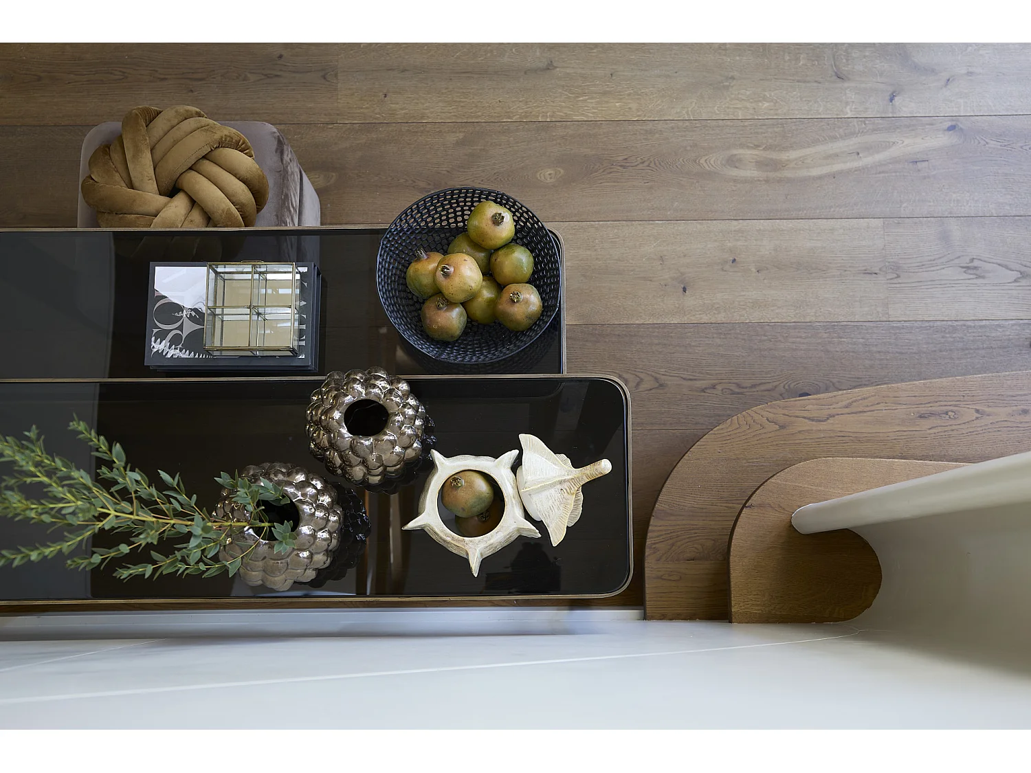 Coussin KNOT - 33x33cm - Marron