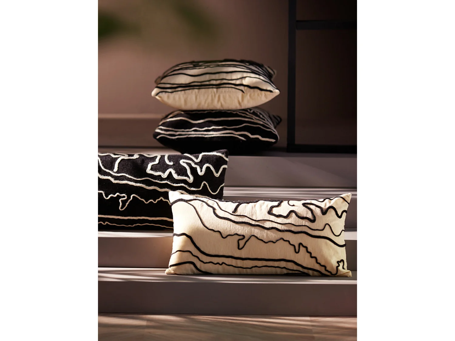 Coussin CASTRO - 60x30x10cm - Marron