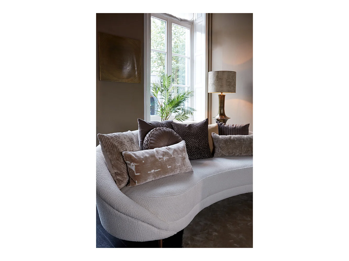 Coussin RUHLA - 45x45cm - Marron