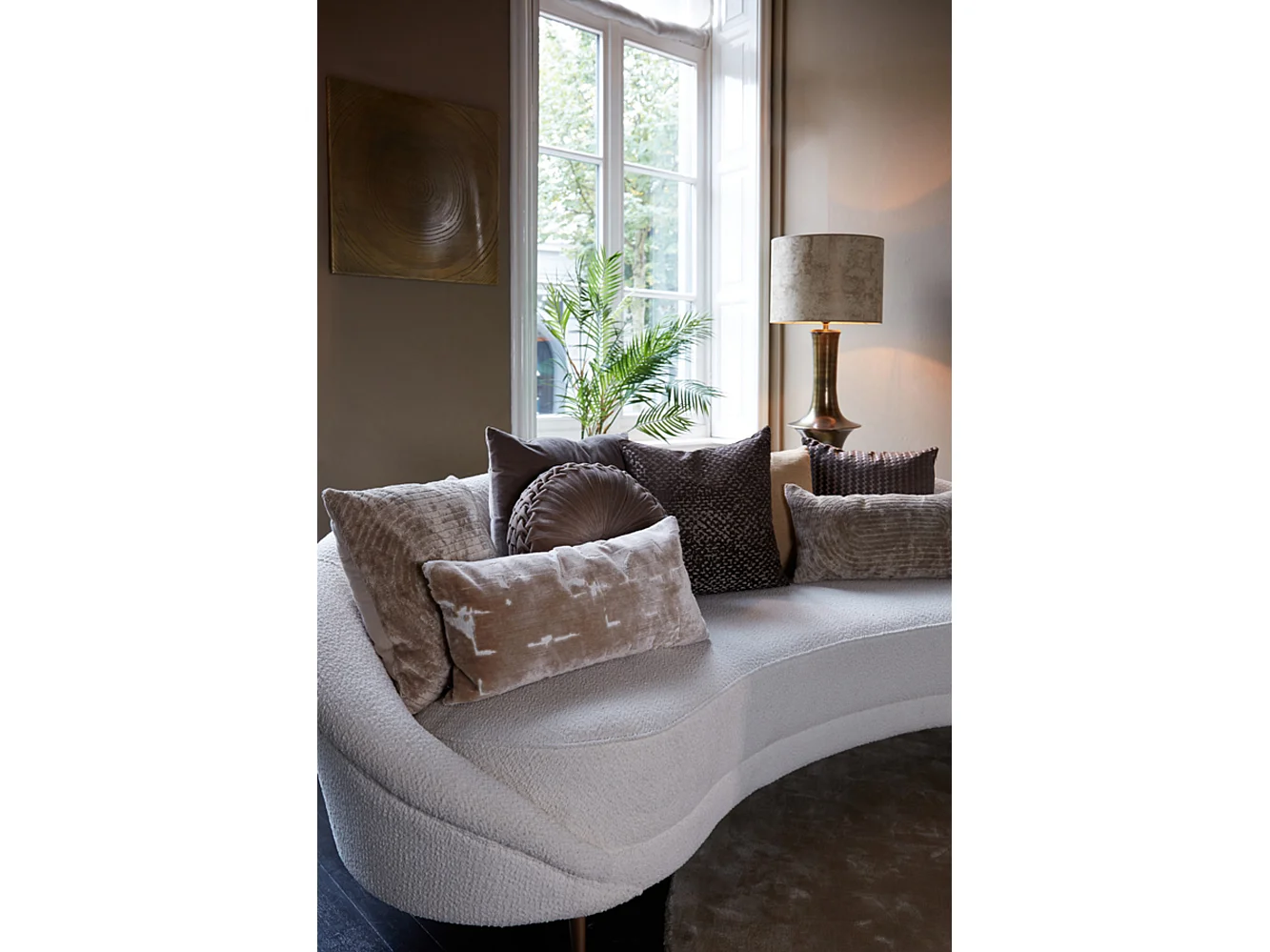 Coussin RUHLA - 60x30x10cm - Marron