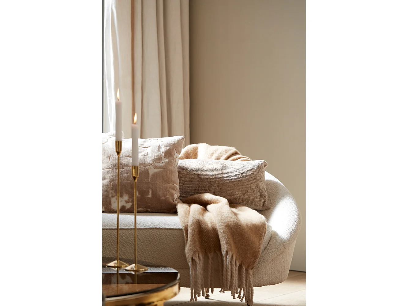 Kissen RUHLA - 60x30x10cm - Braun