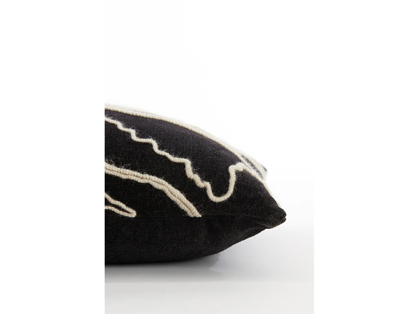 Coussin CASTRO - 60x30x10cm - Noir