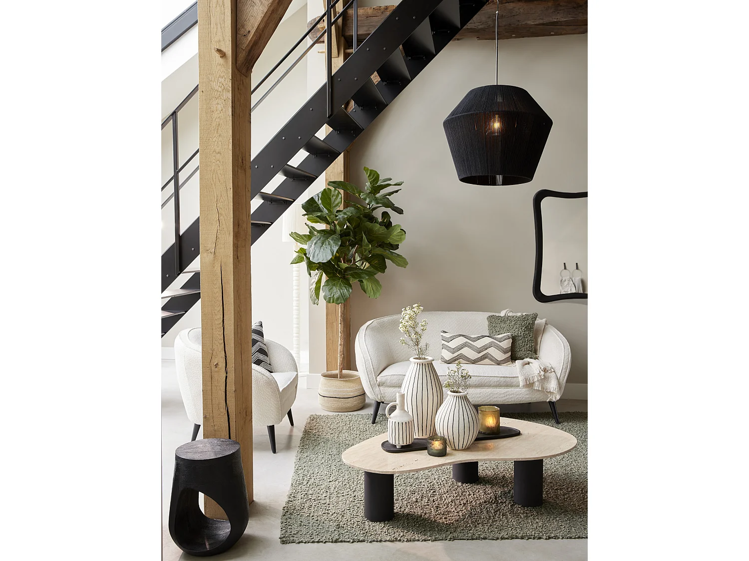 Coussin MACKEY - 60x30x10cm - Marron