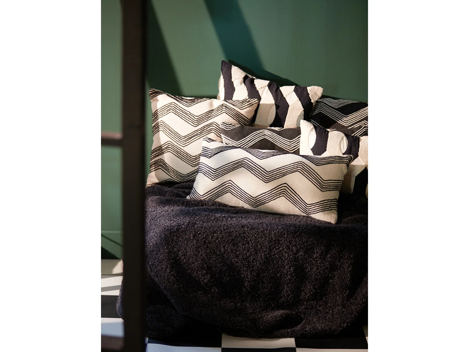 Coussin MACKEY - 60x30x10cm - Marron