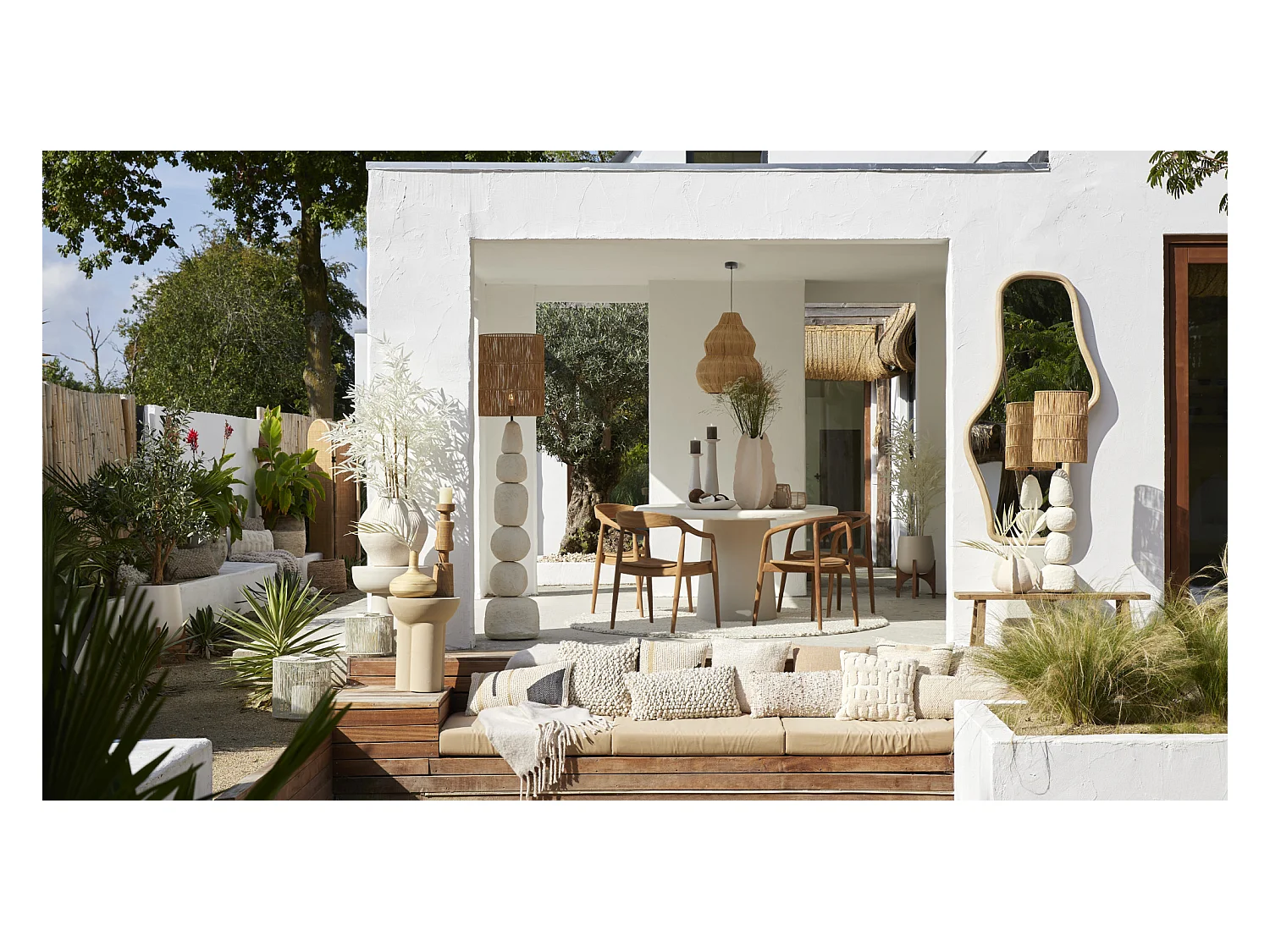 Kussen SOTANI - 45x45cm - Bruin