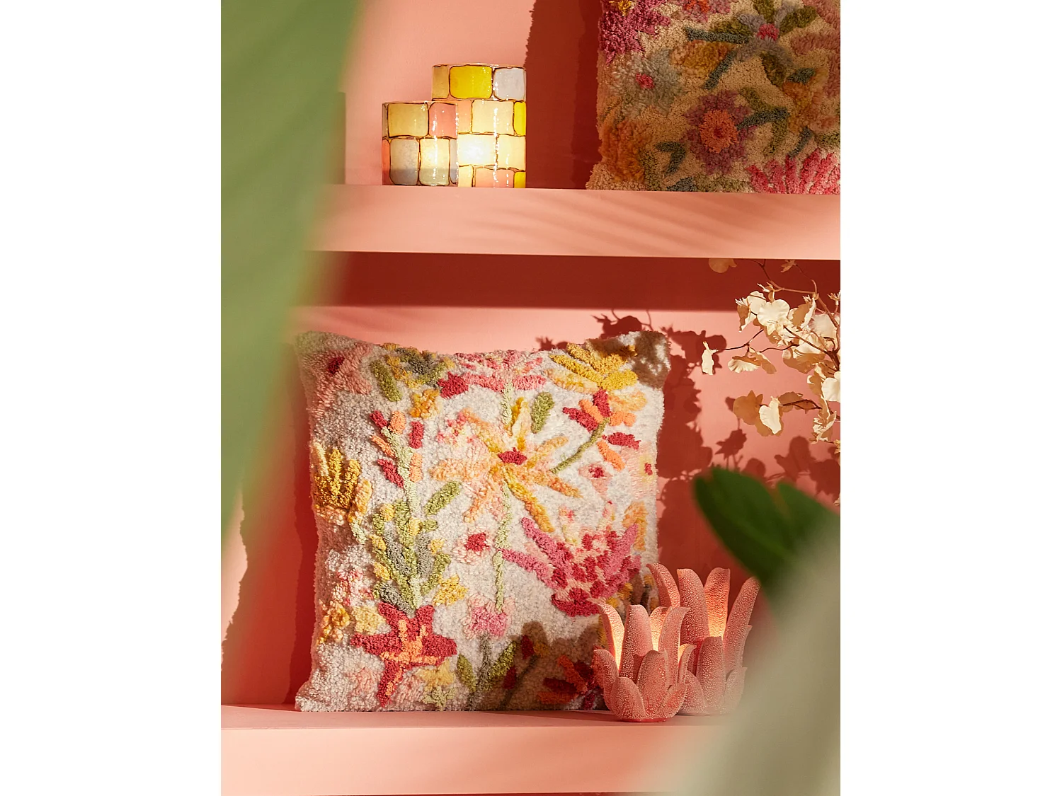 Kussen ROMANI - Ø45x10cm - Multicolor