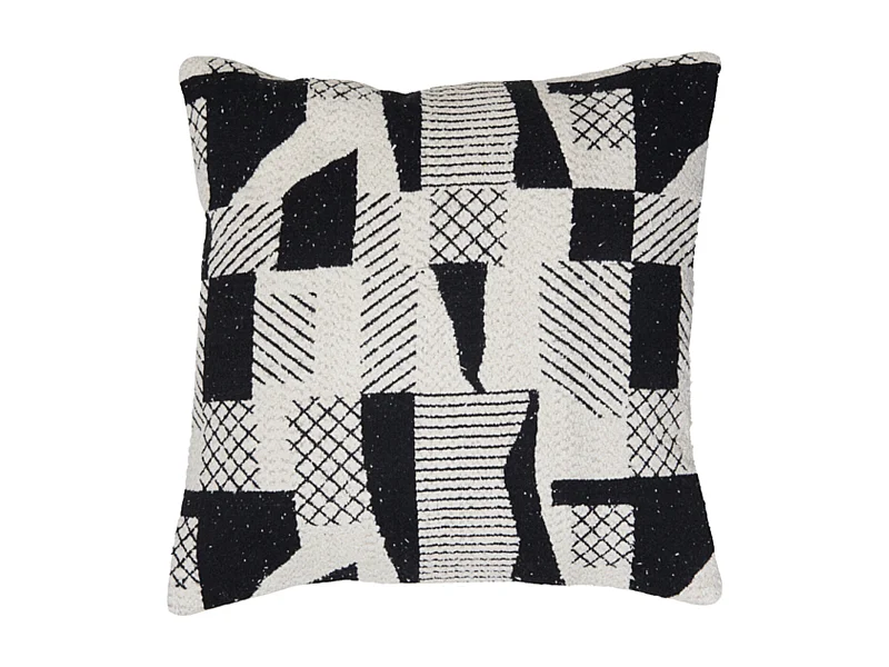Coussin CESENA - 45x45cm - Noir