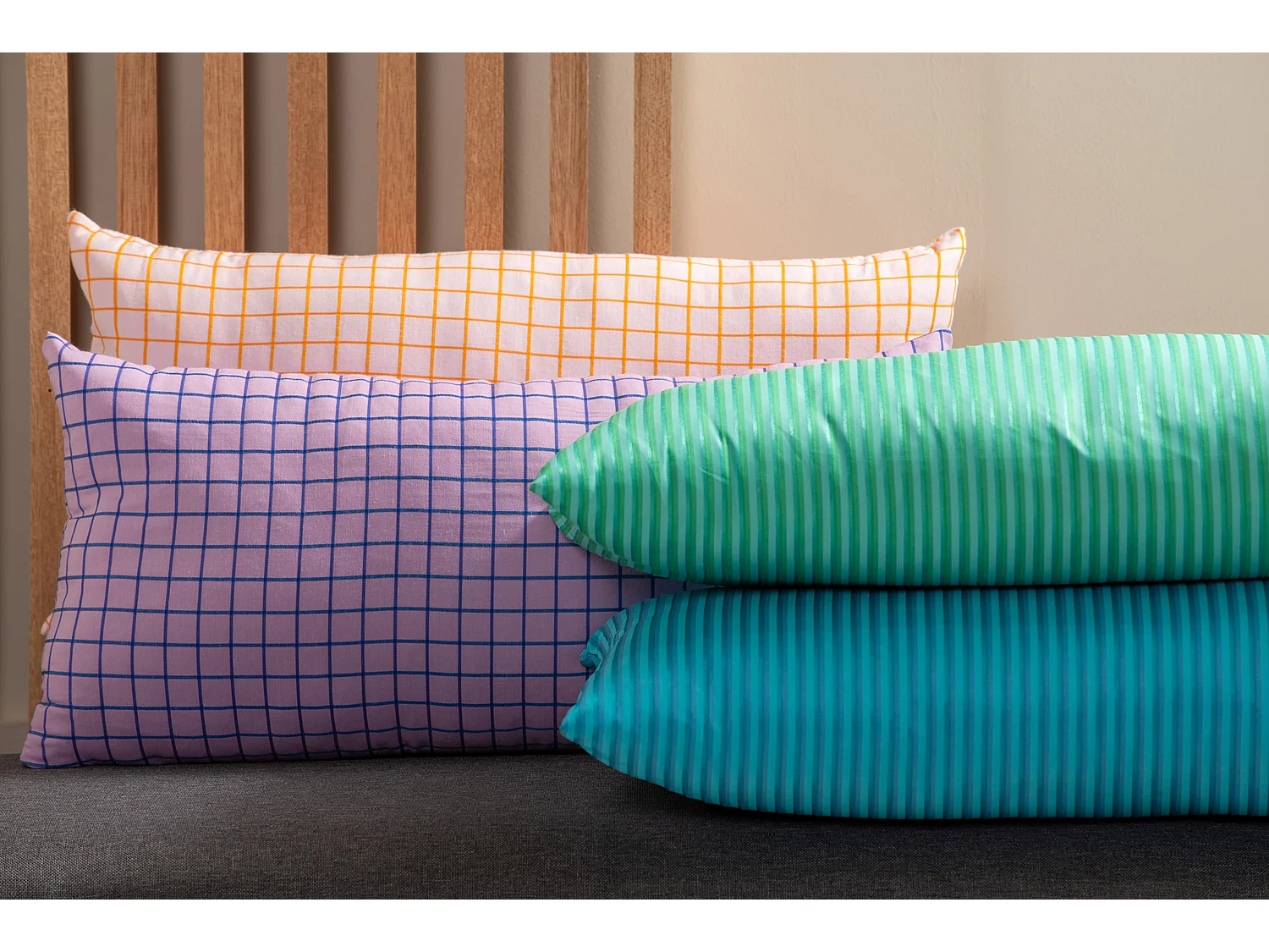 Coussin décoratif Raya Rectangle - Bleu vif