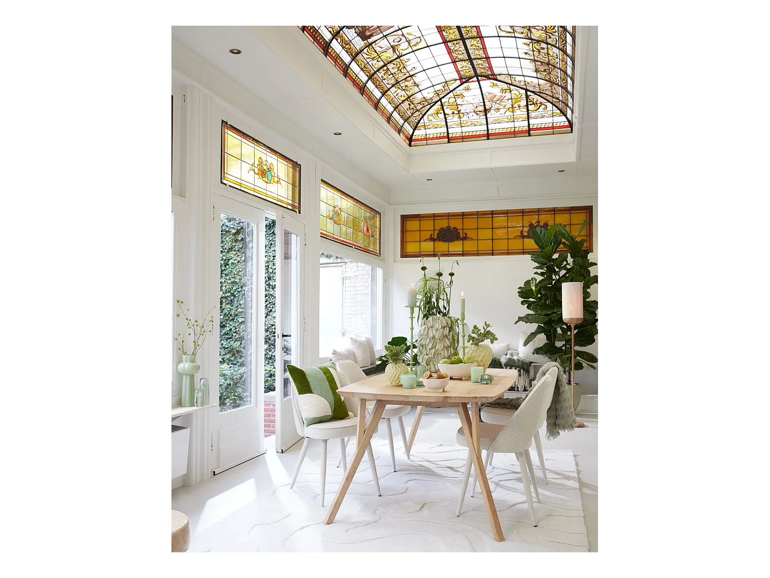 Kussen TOFNA - 45x45x10cm - Groen