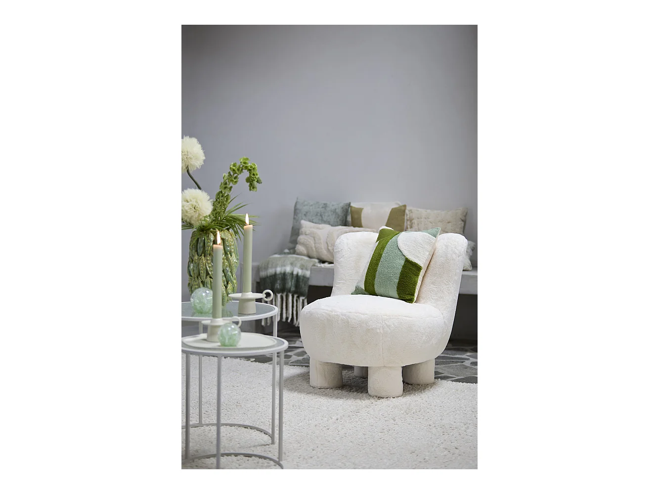 Coussin TOFNA - 45x45x10cm - Vert