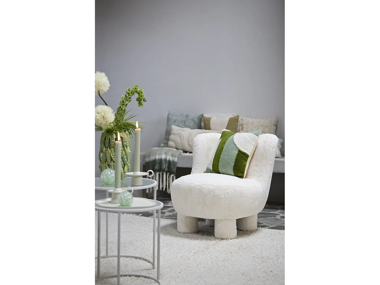 Coussin TOFNA - 45x45x10cm - Vert