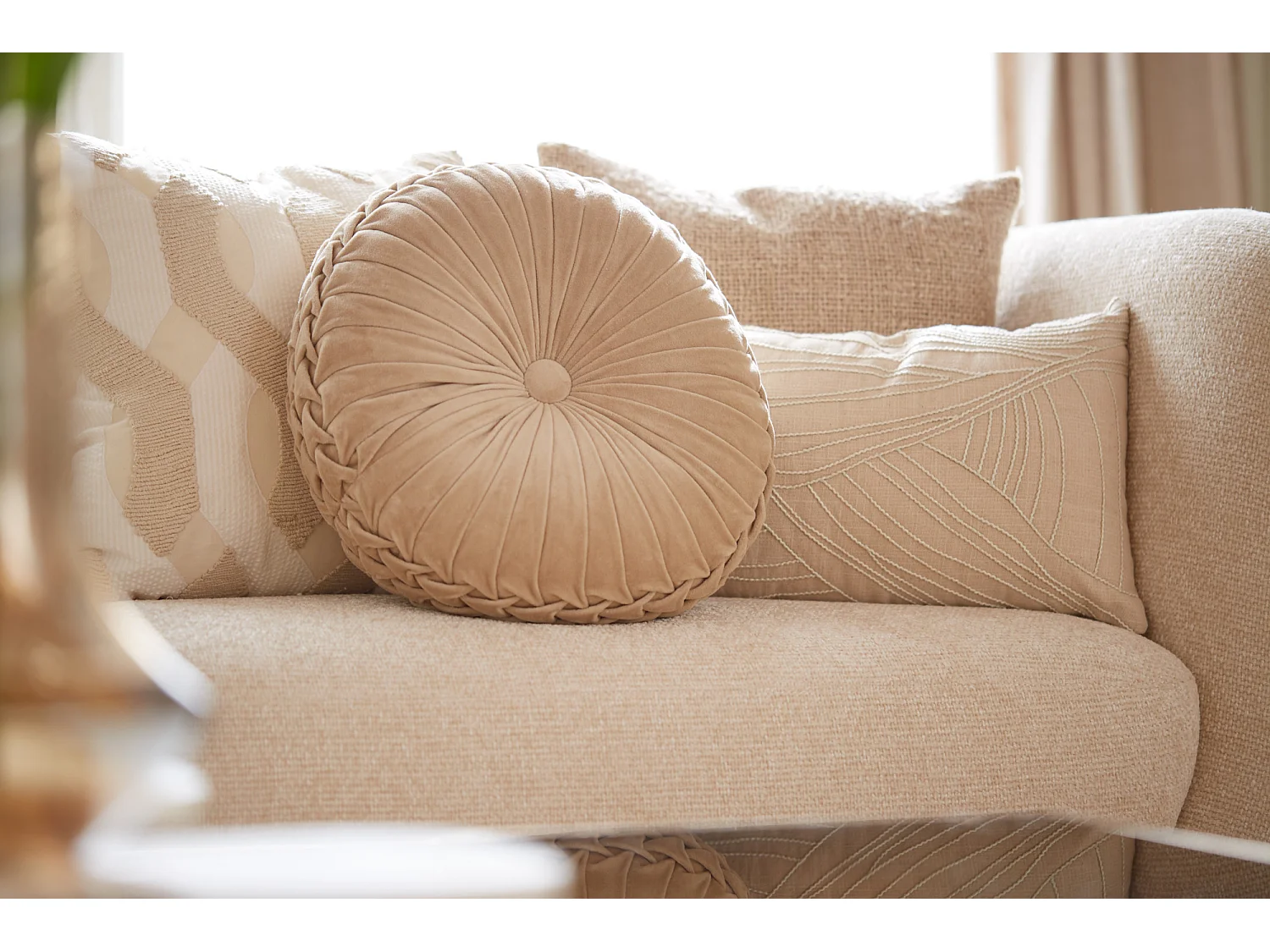 Coussin BENDIGO - 45x45cm - Marron