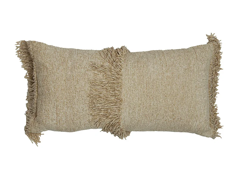 Coussin LUANI - 60x30x10cm - Blanc