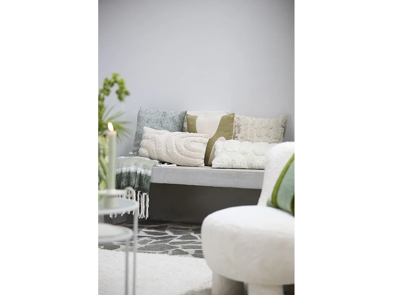 Coussin CELLIO - 45x45cm - Vert