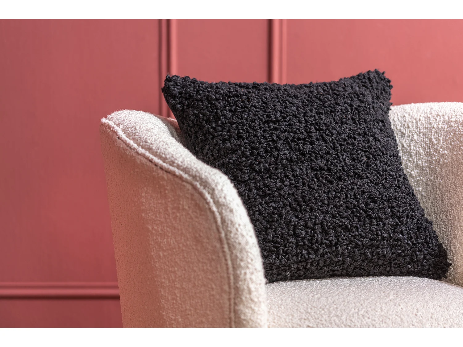 Coussin décoratif Purity Square - Noir