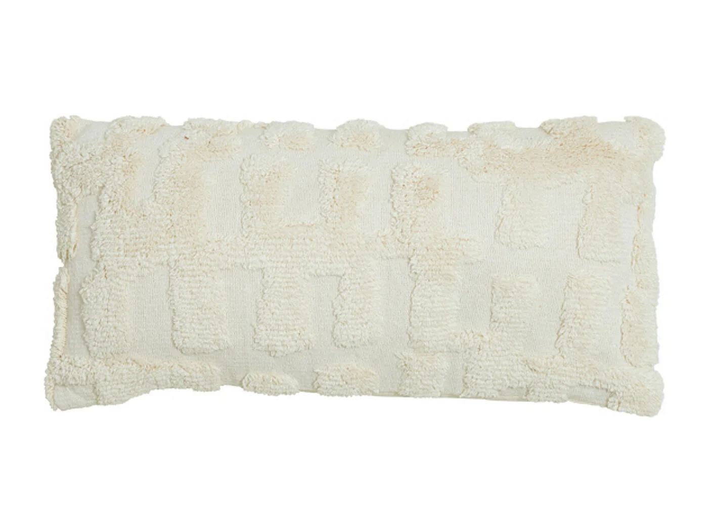Coussin SARMI - 60x30x10cm - Blanc