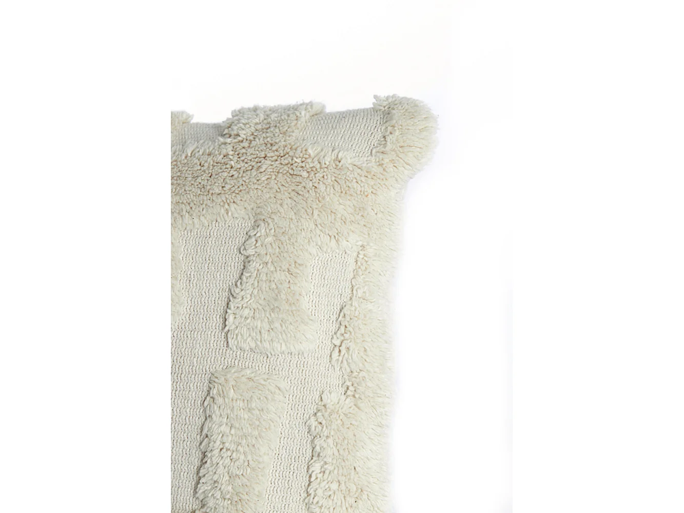 Coussin SARMI - 60x30x10cm - Blanc