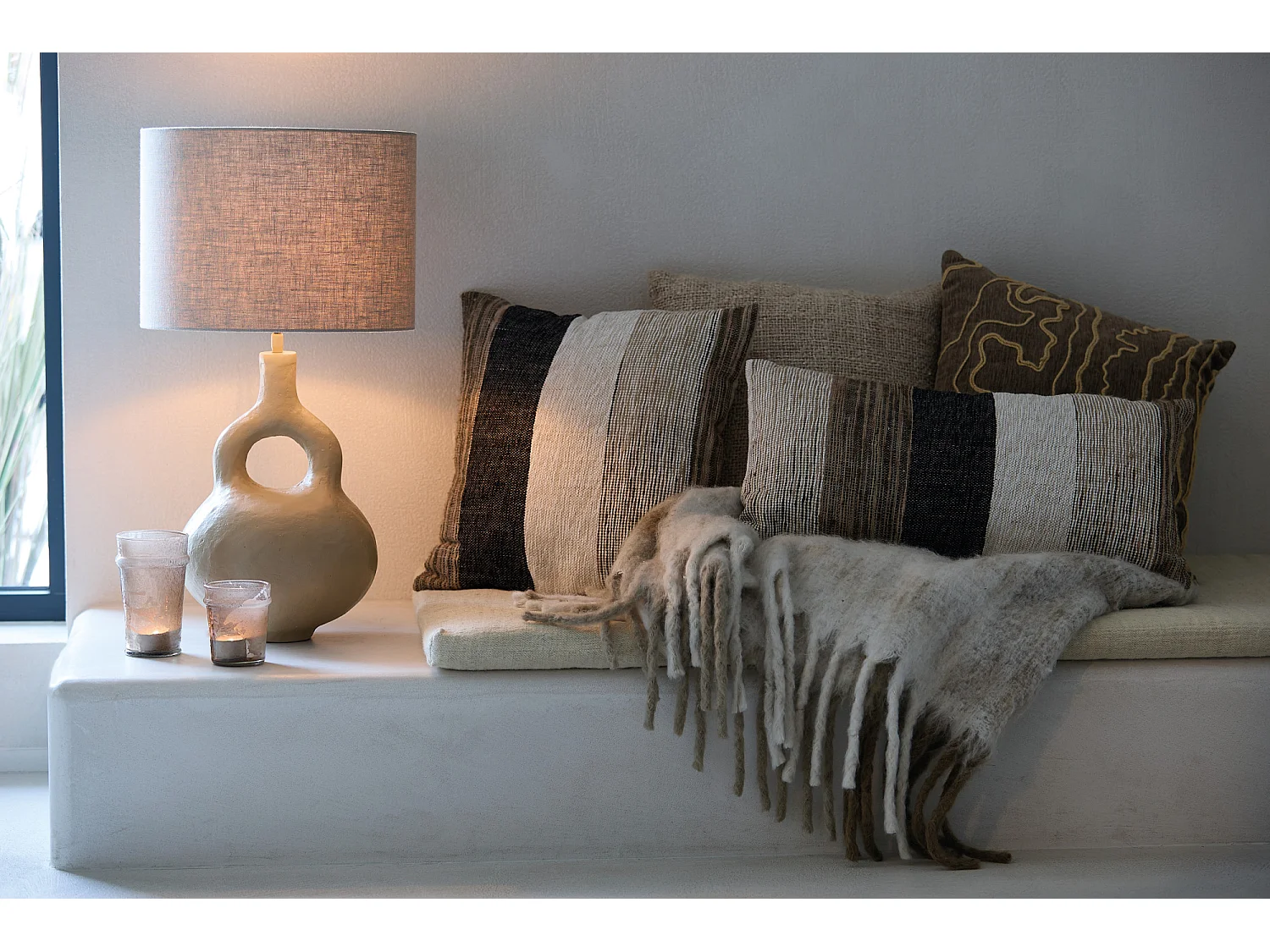 Coussin CASTRO - 45x45cm - Marron