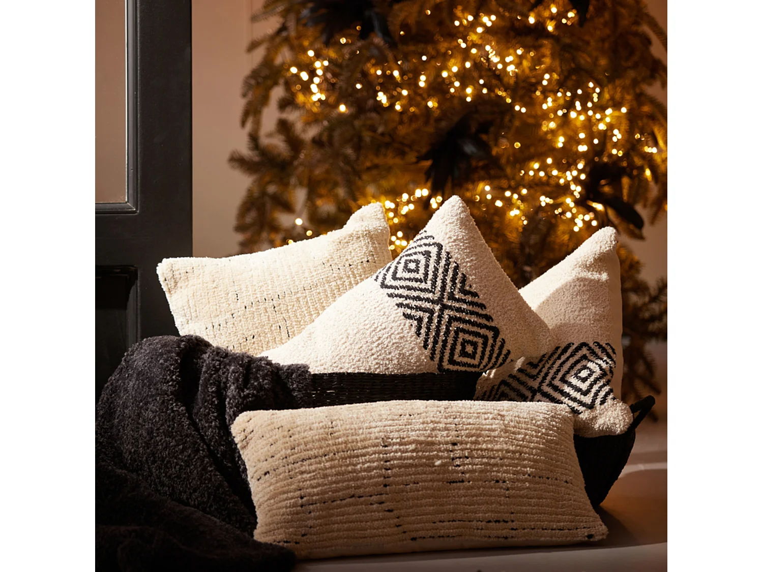 Coussin MATIANA - 45x45cm - Blanc