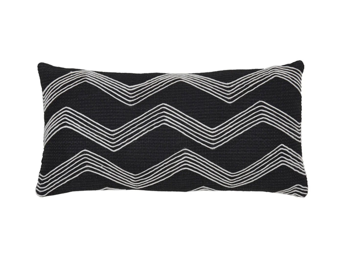 Coussin MACKEY - 60x30x10cm - Noir