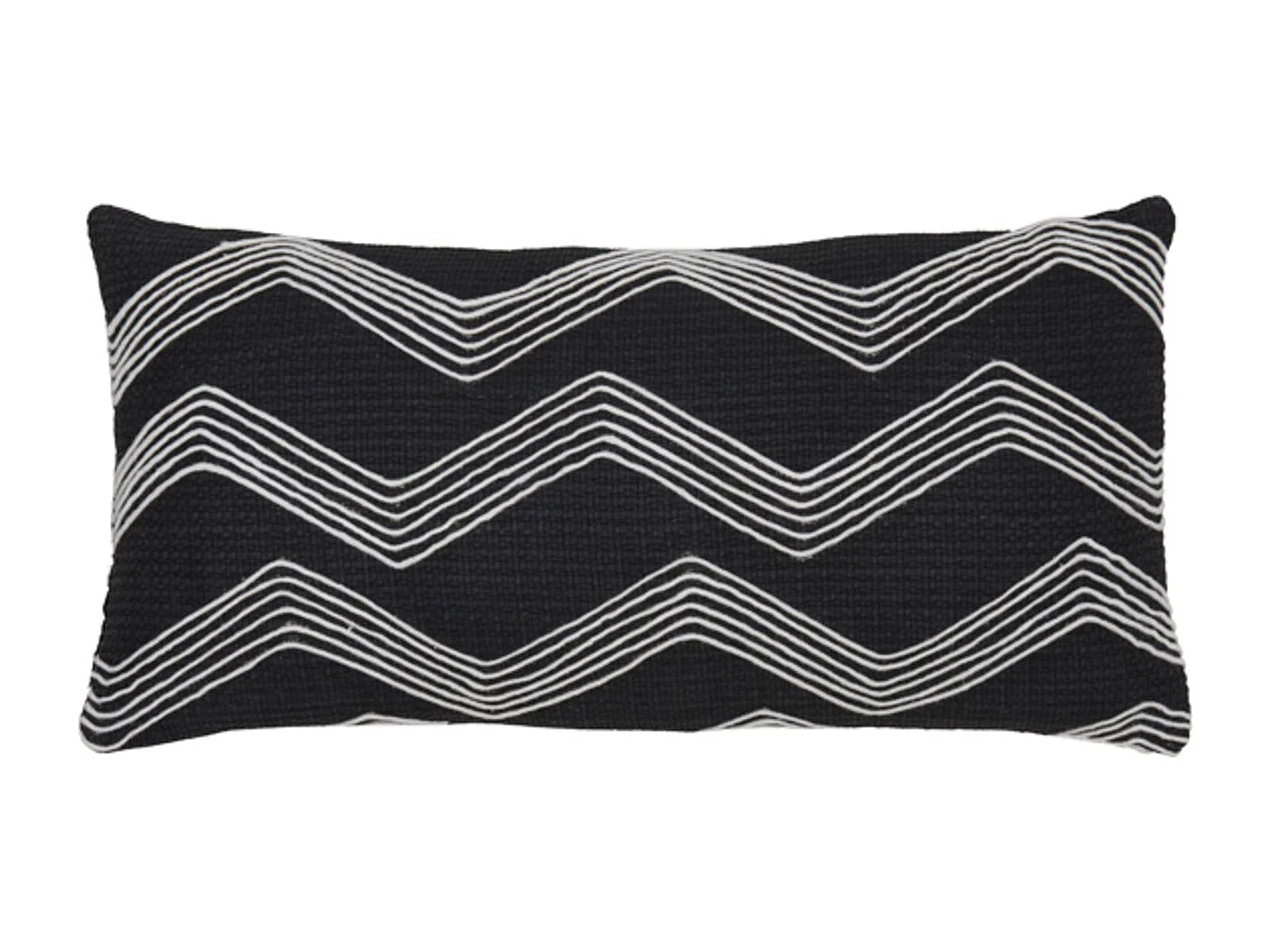 Coussin MACKEY - 60x30x10cm - Noir