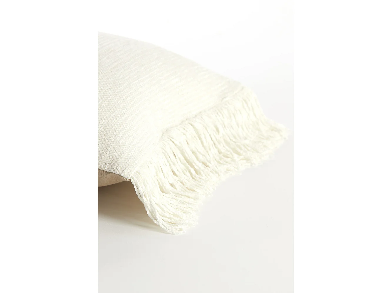 Coussin LUANI - 60x30x10cm - Blanc