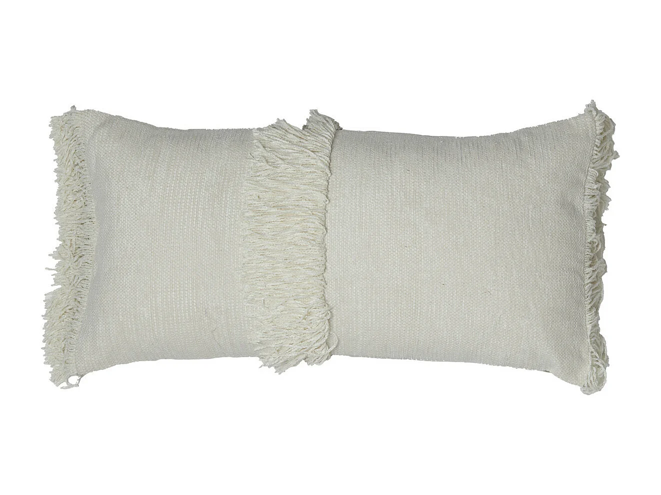 Coussin LUANI - 60x30x10cm - Blanc