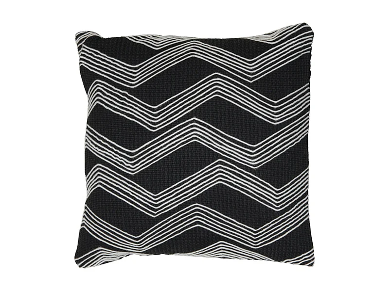 Coussin MACKEY - 45x45cm - Noir