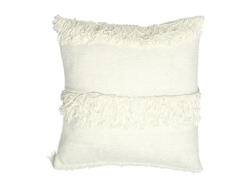 Coussin LUANI - 45x45cm - Blanc