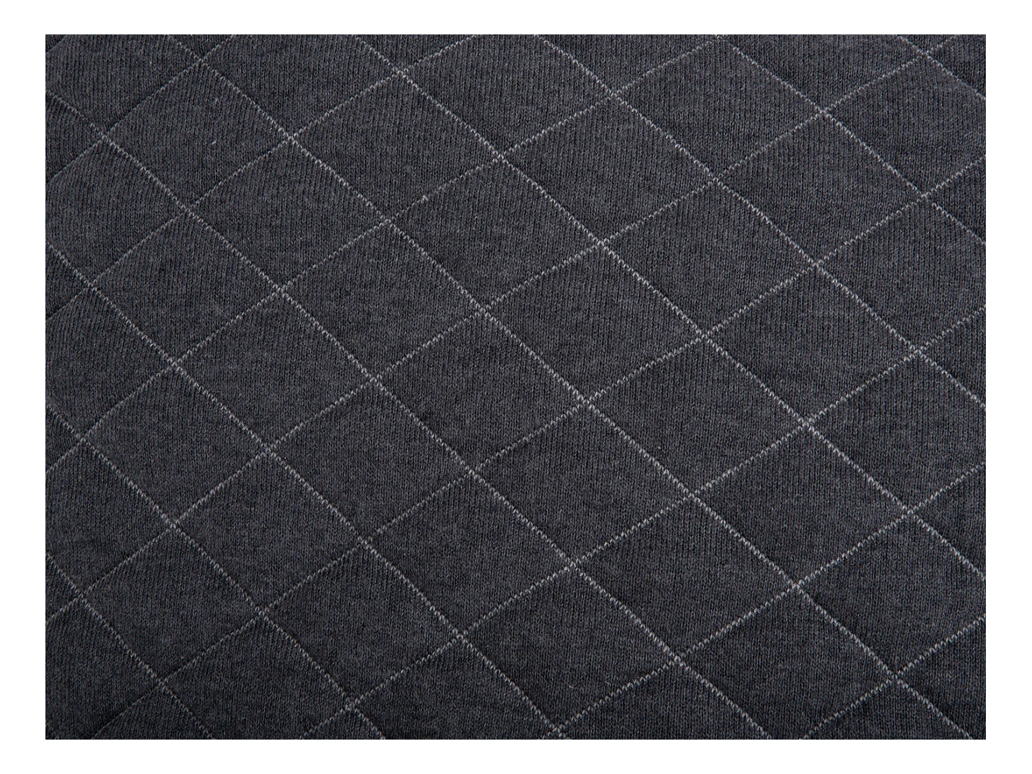 Coussin décoratif matelassé Losanges - Gris foncé
