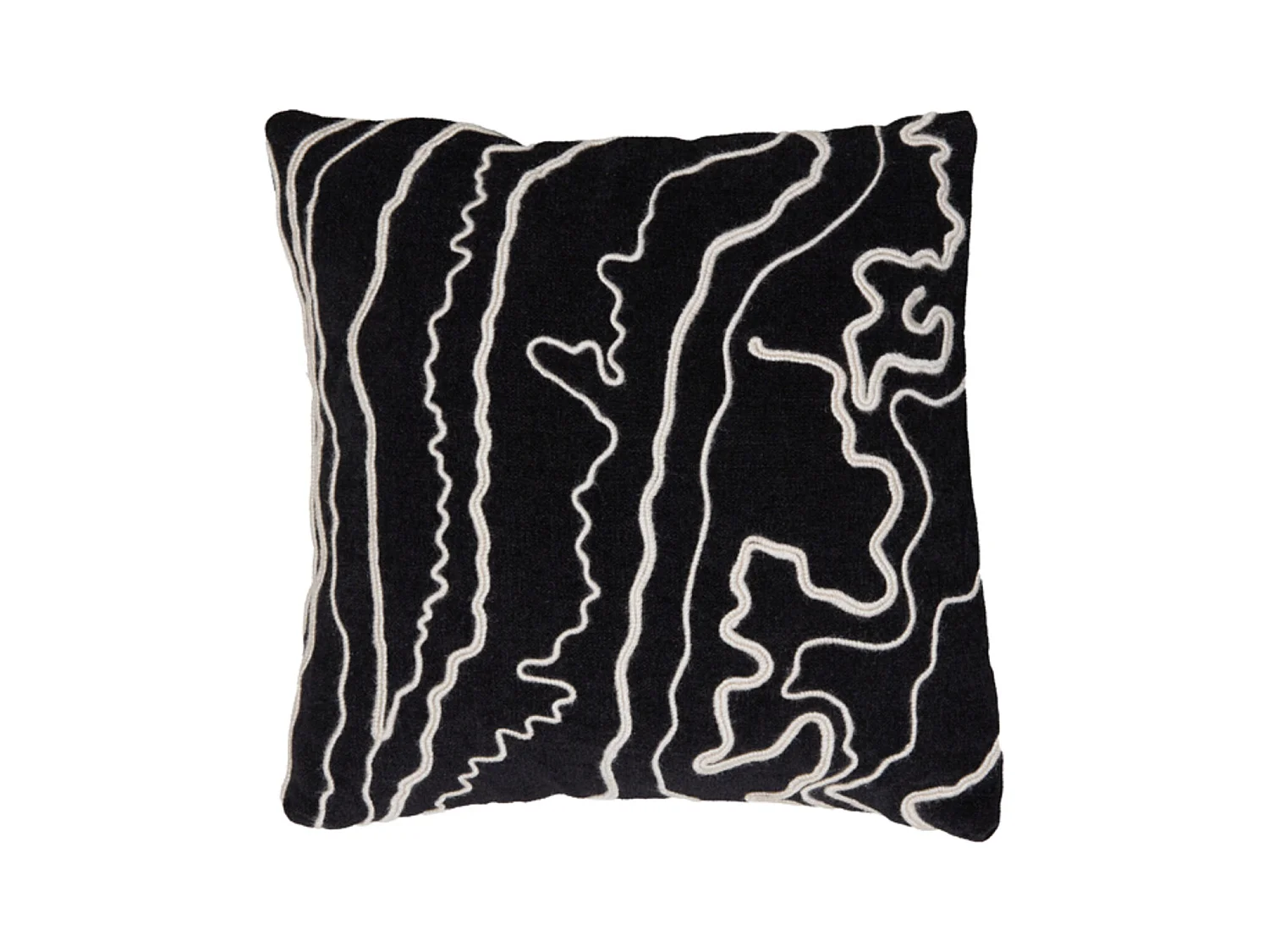 Coussin CASTRO - 45x45cm - Noir
